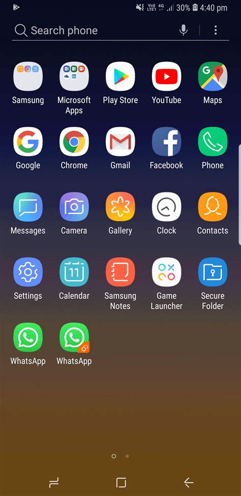 sort  apps menu   note samsung support australia