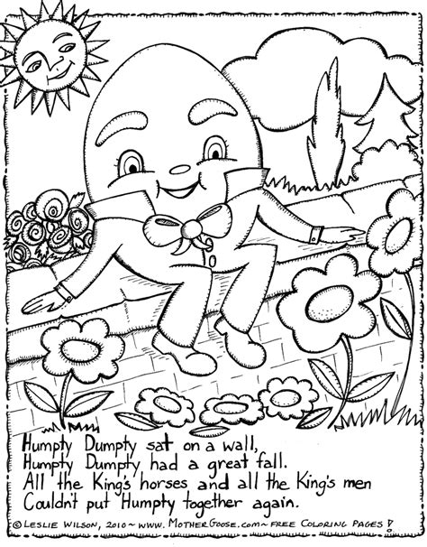 nursery rhyme coloring pages  getcoloringscom  printable