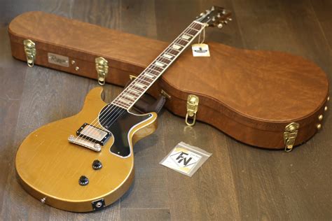riggio custom guitars junior double cut electric guitar gold relic