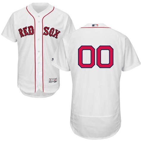 boston red sox custom  number flex base baseball gray jersey
