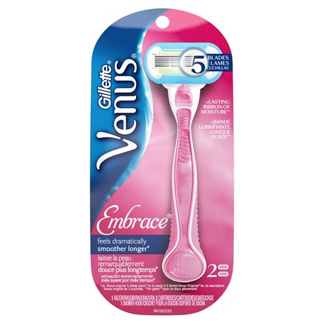 gillette venus embrace pink womens razor  razor handle   razor