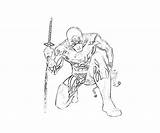 Daredevil Template Men Action Drawing Pages Superhero Coloring Tired Getdrawings sketch template