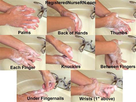 how to perform hand hygiene with soap and water