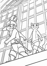 Puss Boots Coloring Pages Disney Print sketch template