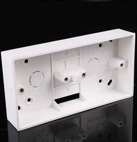 universal  surface mounted junction box pvc switch box switch socket double  bottom box