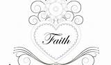 Faith Coloring Pages Printable Sheets Color Getcolorings Getdrawings sketch template