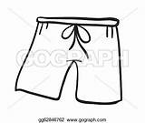Shorts Short Clipart Pants Pant Sketch Drawing Kids Illustration Boxer Clip Stock Illustrations Vector Clipground Drawings Depositphotos Clipartmag Background Line sketch template