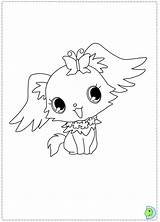 Coloring Pages Jewelpet Chibi Dinokids Close Magical Snoopy Embroidery Printables Hand Cool Fun Cute Girls Girl sketch template