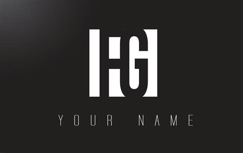 fg letter logo  black  white negative space design  vector art  vecteezy