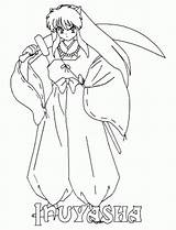 Inuyasha Coloring Pages Printable Anime Movie Print sketch template