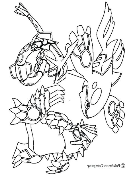 pokemon groudon coloring page
