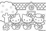 Coloring Pages Hello Kitty Friends Printable Kids Print Login Cartoon sketch template