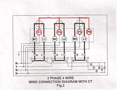 phase  wire connection  lt  current meter