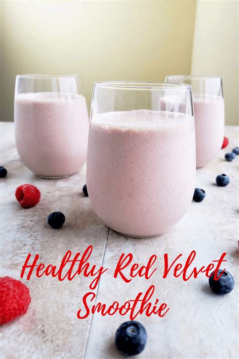 Healthy Red Velvet Smoothie Danielle Burken