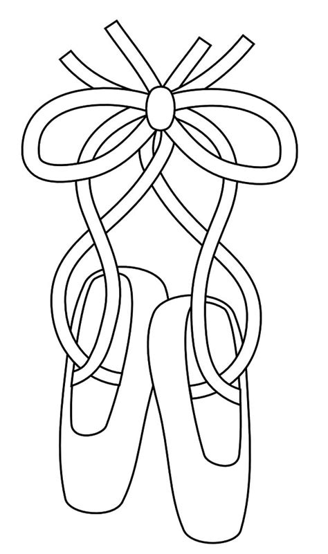 ballet shoes coloring pages coloring home