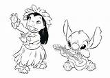 Coloring Lilo Pages Stitch Getcolorings sketch template