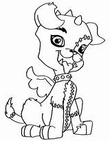 Monster High Coloring Pages Frankie Stein Printable Pets Clawdeen Wolf Whatzit Draculaura Baby Getdrawings Exclusive Drawing Template sketch template
