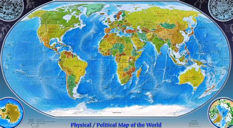 world physical maps guide   world