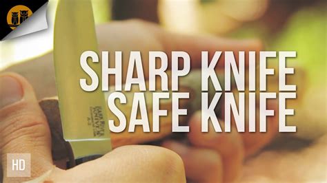 sharp knife safe knife safety youtube