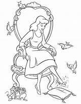 Cinderella Princess Coloring Pages sketch template