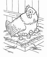Coloring Hatching Farm Animal Chicks sketch template