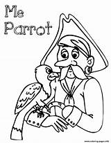 Coloring Pirate Pages Parrot Treasure Chest Pirates Printable Library Clipart Popular Print Kids Coloringhome sketch template