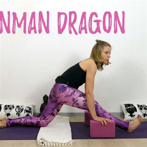yin yoga positionen erklaert der drache dragon pose und varianten