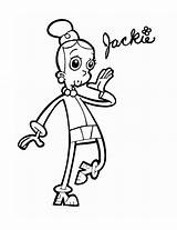 Coloring Cyberchase Pages Jackie Kids Printable Search Categories sketch template