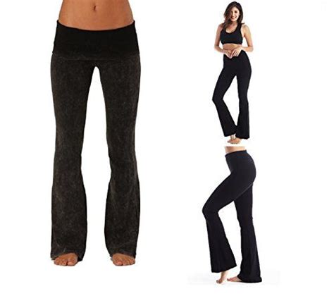 Viosi Women S Premium 250gsm Fold Over Cotton Spandex Lounge Yoga Pants
