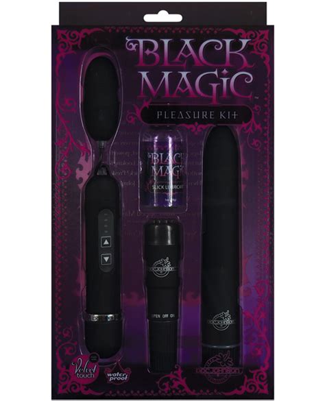 Black Magic Pleasure Kit 3 Vibrator Sex Toy Set W Vibe Bullet And
