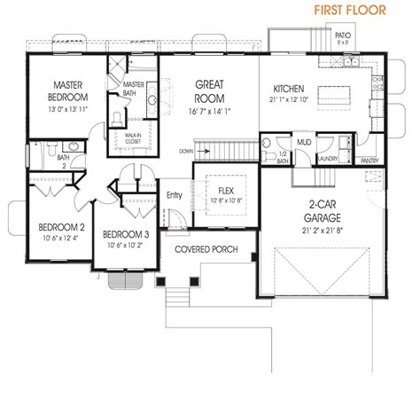 rambler house floor plans floorplansclick