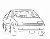 Coloring Pages Outline Drifting Cars sketch template