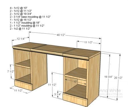 play vanity diy desk plans desk plans diy furniture plans