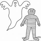 Ghost Mummy Halloween Coloring Pages Drawing Ghosts Print Printable Getdrawings Getcolorings Bigactivities sketch template