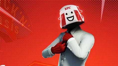 kfc gaming shares official chicken champ fortnite skin concept