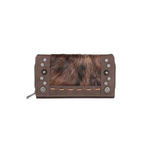 tr  trinity ranch hair  cowhide collection wallet montana west usa