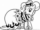Pony Pinkie Pie Coloring Pages Little Colouring Library Clipart Gala sketch template