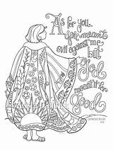 Coat Printable Journaling 8x11 5x11 Josephs 6x8 Colouring Crafter Svg Monstrance sketch template
