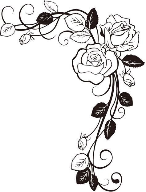rose vine coloring pages coloring pages