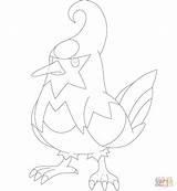 Staravia Coloring Pages Pokemon sketch template