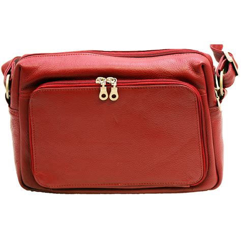womens medium shoulder bag built  wallet genuine leather ebay