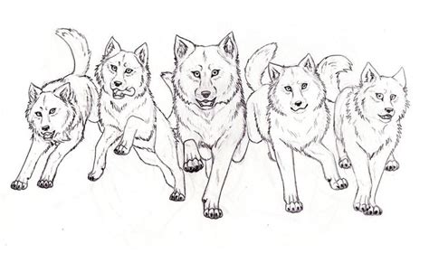 wolf pack by inarium deviantart on deviantart deer coloring pages hot