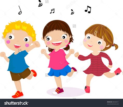 kids dancing clipart preview illustration feat hdclipartall