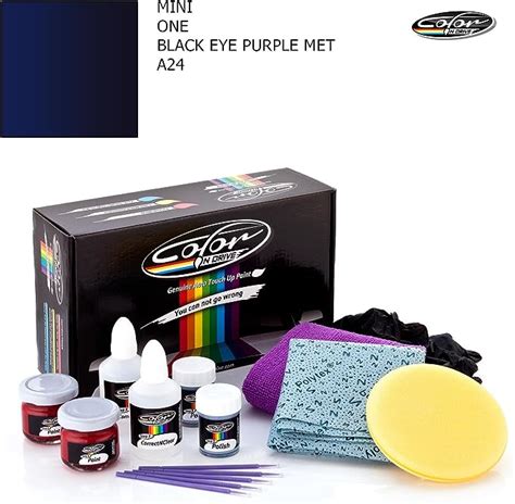 mini oneblack eye purple met  color  drive touch  paint system paint chips scratches
