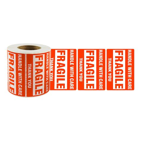 Buy Sjpack 500 Fragile Stickers 1 Roll 2 X 3 Fragile Handle With
