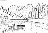 Landscapes Coloring Pages Print sketch template