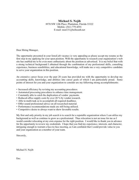 cover letter examples  biology  popular gover