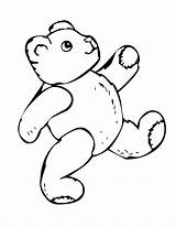 Bear Teddy Coloring Pages Drawing Bears Colouring Line Chicago Template Clipart Pic Walking Cartoon Print Realistic Paddington Clip Paw Drawings sketch template