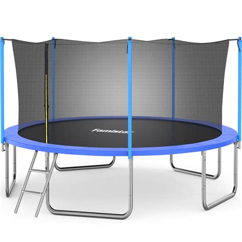famistar ft trampoline recreational trampoline  safety enclosure