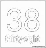 Thirty Number Eight Pages Coloring Color sketch template